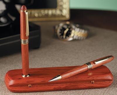 GFWPP/00: Alex Navarre Hanover Collection Rosewood Pen and Pencil Set
