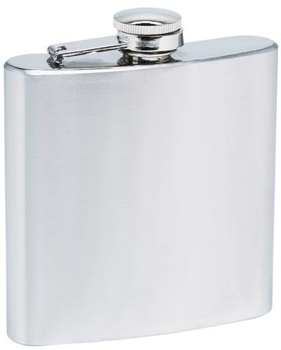 KTFLASK6/00: Wholesale Maxam Stainless Steal Hip Flask - 6 oz.