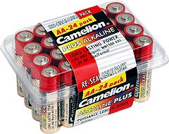 LR6-PB24: CAMELION AA Alkaline Long-Life Batteries-24: Add to order for little to no extra on S&H