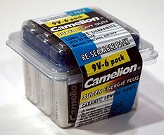 6F22PB6B: CAMELION 9 Volt Batteries-6 Pack: Add to your order for little to no extra on S&H