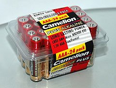 LR03-PB24: CAMELION AAA Alkaline Long-Life Batteries-24: Add to order for little to no extra on S&H