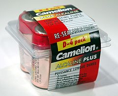 LR20-PB4: CAMELION D Alkaline Batteries-4 Pk: Add to your order for little to no extra on S&H