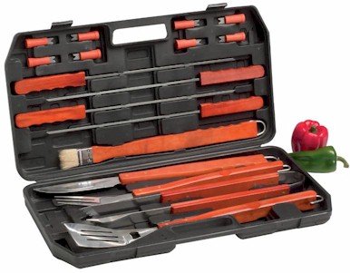 KTBQ18/00: CHEFMASTER 18 pc Barbeque Set