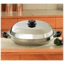 KTPP382/00: Precise Heat Stainless Steel 12-Element Jumbo Casserole Pan w/ Steam Control Cover