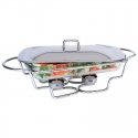 KTWARM2/00: Maxam Chrome and Steel Single Sided Warming Dish-Great for Parties & Weddings