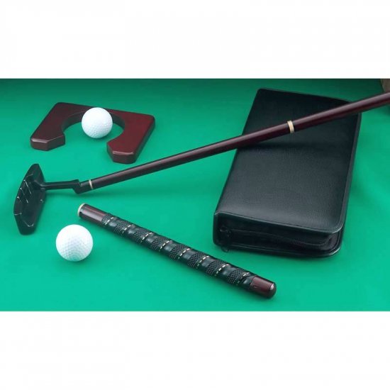 SPUT/00: MAXAM Cherry Wood Travel Golf Set Putting Set-Great Stess Reliever