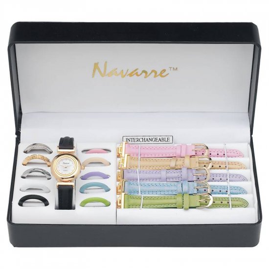 JELWAT/00: Wholesale Navarre Ladies Interchangeable Bands and Faces Watch