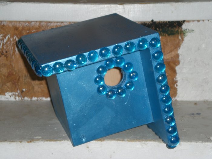 Rocking Robins Nest Bird House Hand-Made!