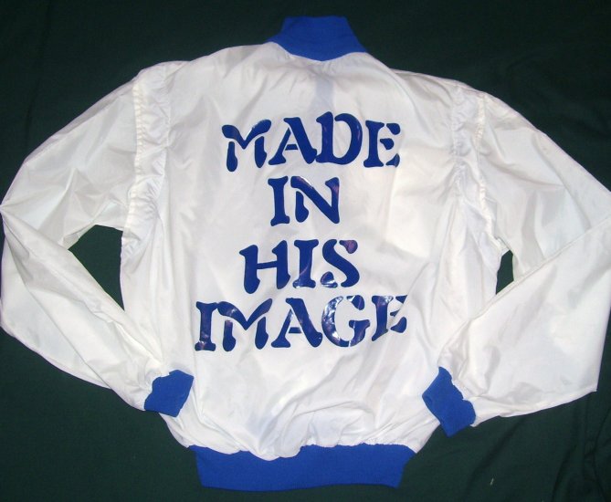 Made In His Image (blue/white)