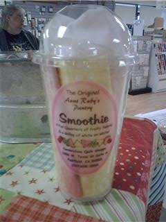 Smoothie - 4 Fat Fruity Quarters and a Dollop of White on White!