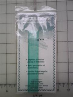 Add-An-Eigth Ruler with 1/8" Lip