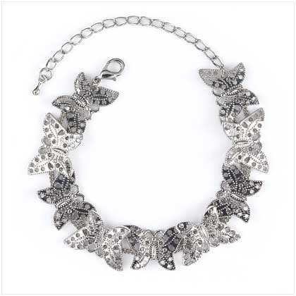 Silvertone Butterfly Bracelet-FREE SHIPPING