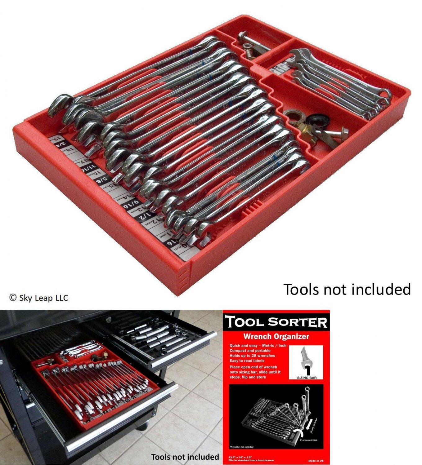 Sorter Wrench Socket Organizer Holder Rack Craftsman Toolbox Rail Sorter Wrench Socket Organizer Holder Rack Craftsman Toolbox Rail Home Tray Box