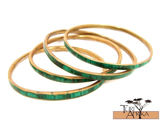 Product ID: 99 Brass & Malachite Bracelets EACH
