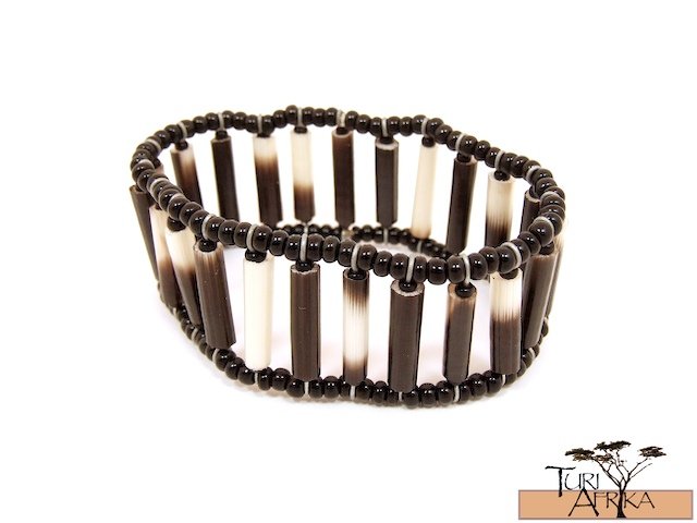Product ID: 125 Quill Braccelet w/ Black Beads