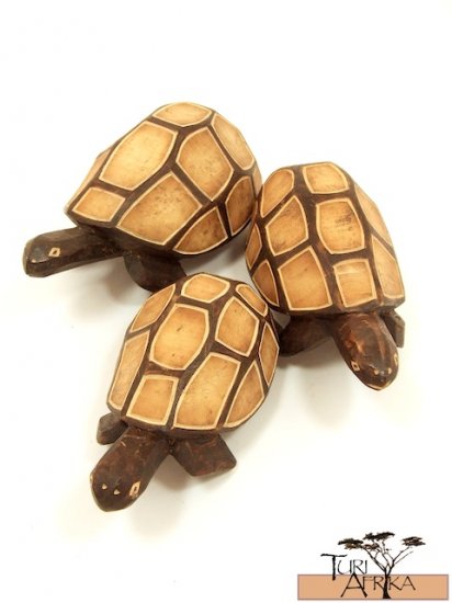 Product ID: 151 Carved Wooden Turtles (Set Of 3)