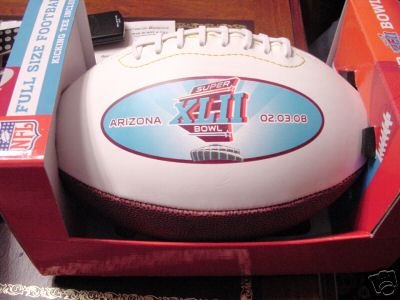 Super Bowl XLII Full Size Football Arizona 2-3-2008