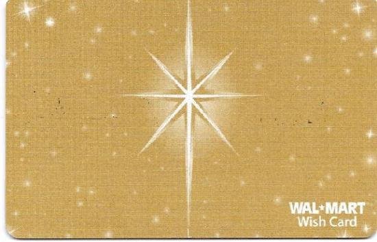 Walmart Collectible Gift Card - Sparkling Gold Star VL4058