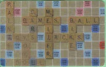 Meijer Collectible Gift Card - Lenticular - Scrabble Game Board 10817xx - USED