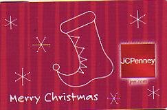 JCPenney Collectible Gift Card - Pop-up Book - Christmas Stocking SV0701076