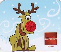 JCPenney Collectible Gift Card - Rudulph Bright Red Nose SV0701036