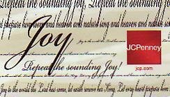 JCPenney Collectible Gift Card - Musical Card - Joy SV0701032