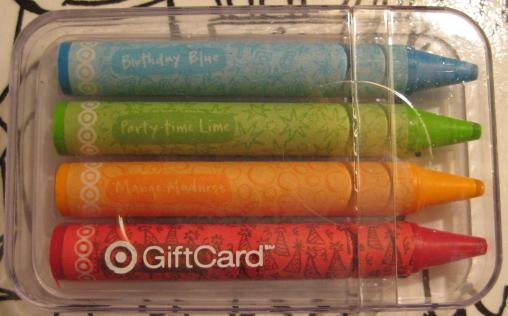 Target Collectible Gift Card - Happy Birthday Crayons 1049