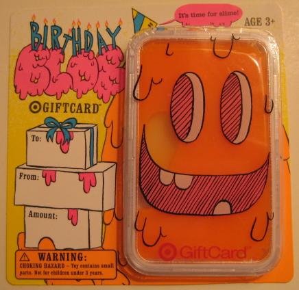 Target Collectible Gift Card - Goo/Slime - Birthday Blob 1048