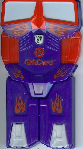 Target Collectible Gift Card - Limited Edition Toy - Transformers Optimus Prime 0960