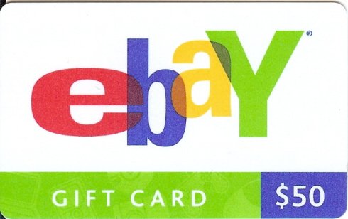 eBay Collectible Gift Card - $50 version - 07675003099 - USED