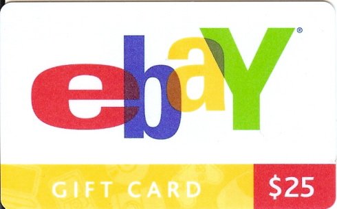 eBay Collectible Gift Card - $25 version - 07675003098 - USED