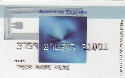 American Express Blue Cash Promotional Credit Card B0207-REV