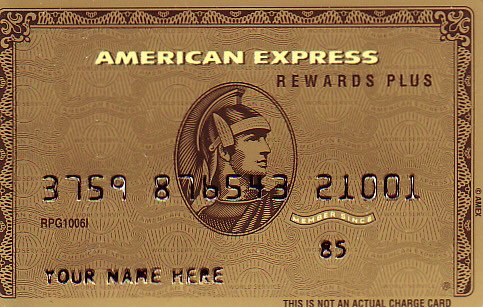 American Express Gold Promotional Credit Card RPG1006I