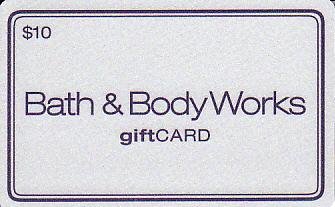 Bath & Body Works Collectible Gift Card - $10 Classic Silver Sparkle 08195512-0 - USED