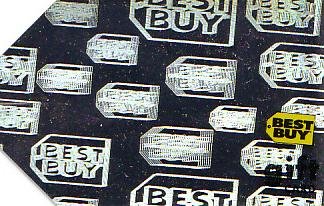 Best Buy Collectible Gift Card - Holographic Silver Price Tag #5E05 - USED