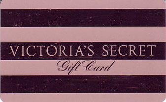 Victoria's Secret Collectible Gift Card - Hot Pink Metallic Stripe 4206 - USED