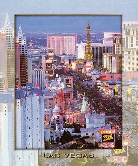 Las Vegas Postcard - The Strip LV-235
