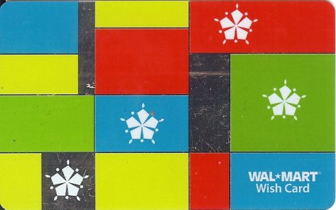 Walmart Collectible Gift Card - Colorblock Snowflakes VL4073