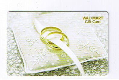 Walmart Collectible Gift Card - Wedding Rings VL2728