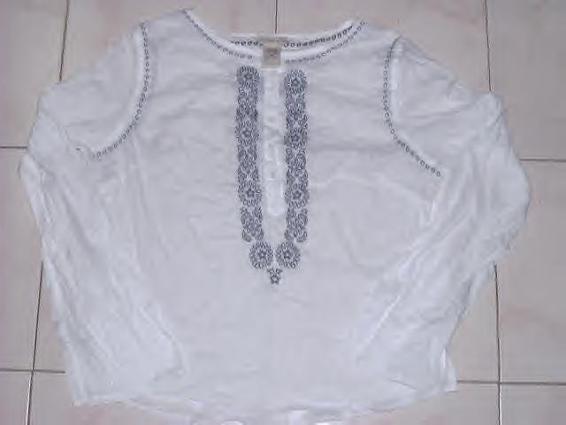 100 - Abercrombie Embroidered Sheer Tops