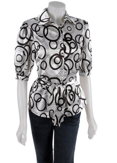 Simply Irresistible Puff Sleeve Printed Top