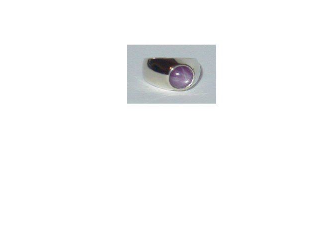Men's Purple Star Ruby Ring
