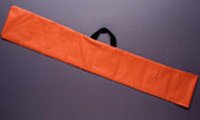 Splint Carrying Cases.Orange Vinyl with Webbing Handle