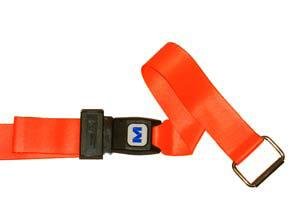 MM1300P (A) 2 Piece 5' plastic side release buckle with metal swivel speed clip ends