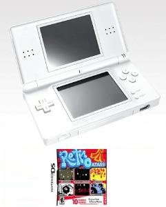 Nintendo DS Lite (Polar White) Bundle with 10 Games