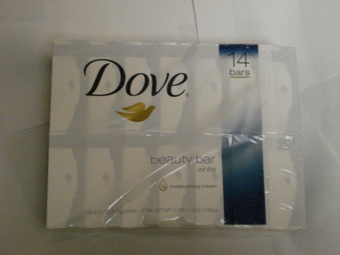 Dove white beauty bar (14 bars)
