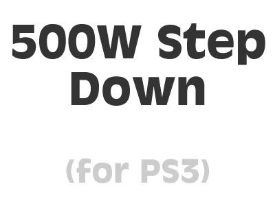 Sony Playstation 3 500 Watt Step-Down