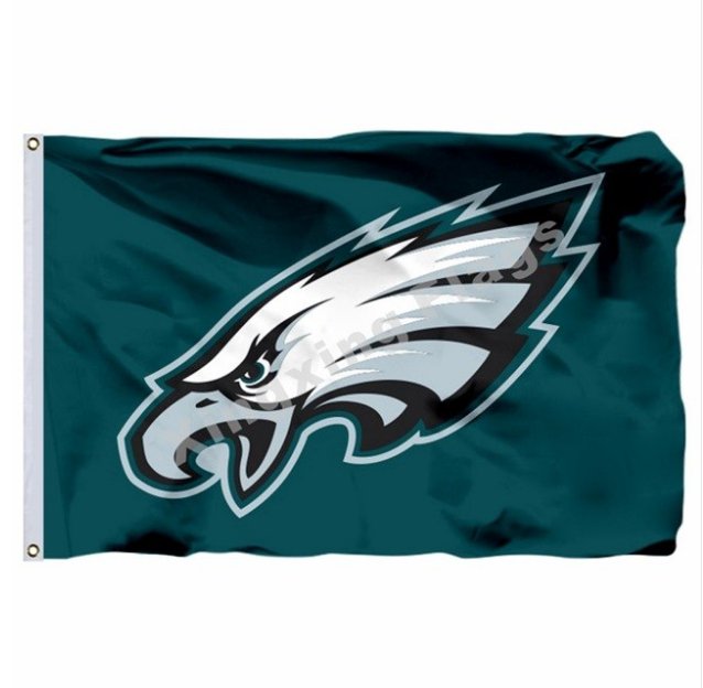 Philadelphia Eagles Logo Flag X Ft Polyester Nfl Banner Flying Size No