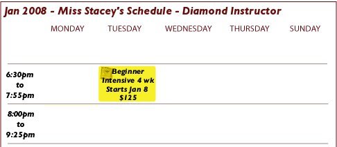 Bellydance Classes 4 weeks
