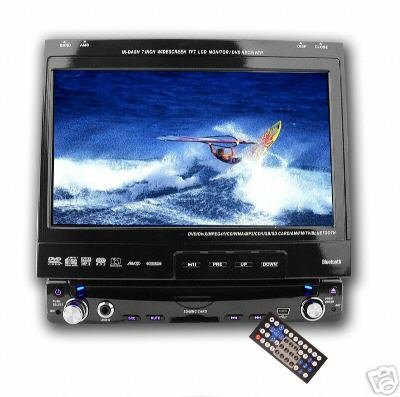Lg Screen Bluetooth Car DVD Player - 1-Din + SubOut NEW